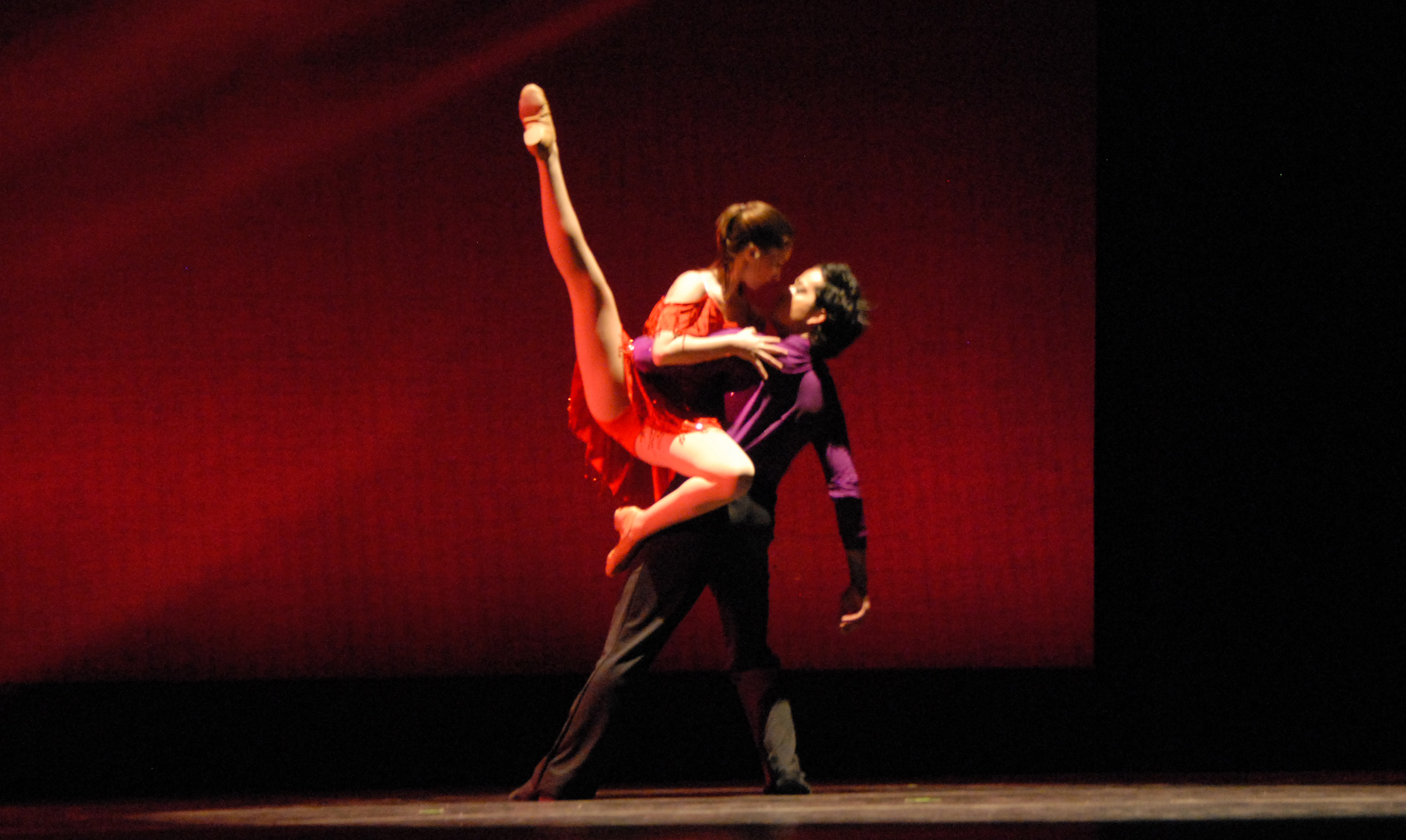 Two Dance Students showing their moves